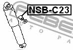 Shock absorber bushing Febest NSB-C23