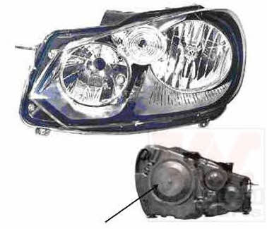 5863964 Van Wezel Headlight right