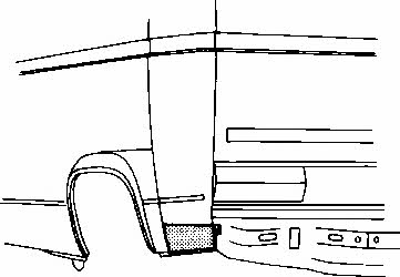 5870133 Van Wezel Repair part rear fender left