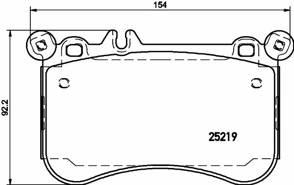 Textar 2521901 Brake Pad Set, disc brake 2521901