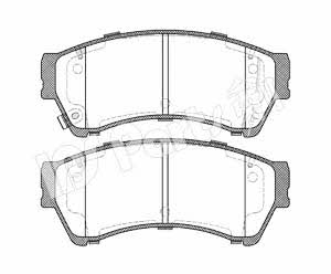 Ips parts IBD-1305 Brake Pad Set, disc brake IBD1305