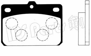 Ips parts IBD-1310 Brake Pad Set, disc brake IBD1310