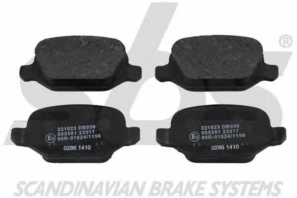 SBS 1501221023 Brake Pad Set, disc brake 1501221023