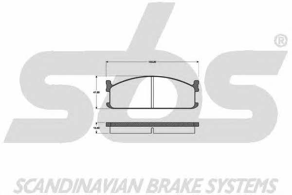 SBS 1501221403 Brake Pad Set, disc brake 1501221403