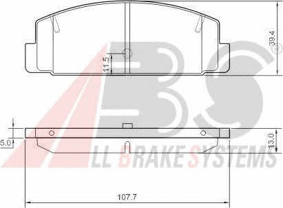 ABS 37382 OE Brake Pad Set, disc brake 37382OE