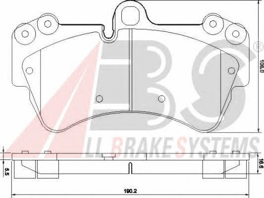 ABS 37391 OE Brake Pad Set, disc brake 37391OE