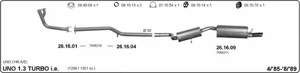 Imasaf 524000340 Exhaust system 524000340