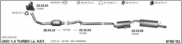 Imasaf 524000344 Exhaust system 524000344