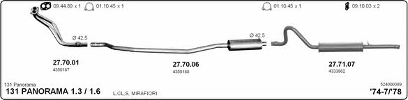 Imasaf 524000389 Exhaust system 524000389
