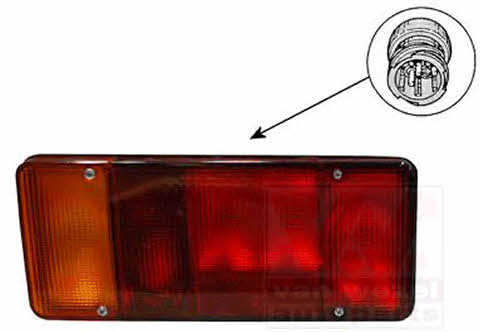 Tail lights Iveco: 2813925 Van Wezel Tail lamp left