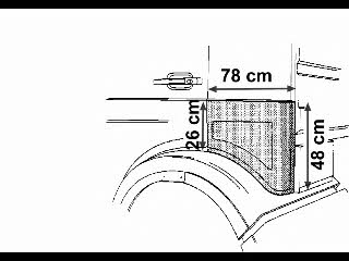 Fender repair parts Mercedes: 3062133 Van Wezel Repair part rear fender left