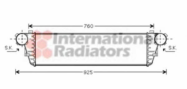 30004297 Van Wezel Intercooler, charger