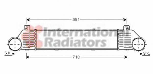 Intercooler Mercedes S-Class: 30004353 Van Wezel Intercooler, charger