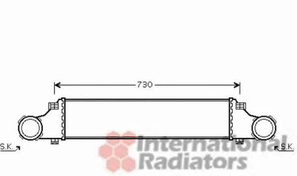 30004410 Van Wezel Intercooler, charger