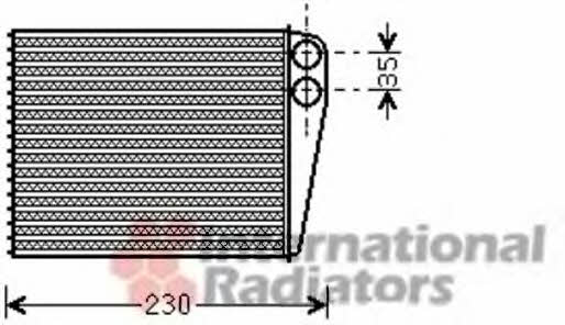 Van Wezel 30006465 Heat exchanger, interior heating 30006465