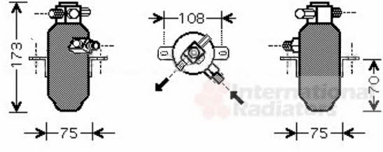 Van Wezel 3000D374 Dryer, air conditioner 3000D374