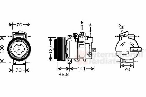 Air conditioner compressor Mercedes: 3000K426 Van Wezel Compressor, air conditioning