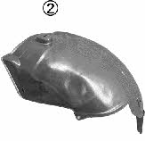 Wheel arch liner Opel Zafira B: 3792436 Van Wezel Front right liner