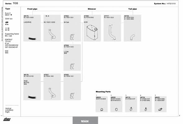 147021019 Dinex Exhaust system