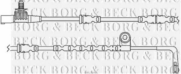 Borg & beck BWL3046 Warning contact, brake pad wear BWL3046