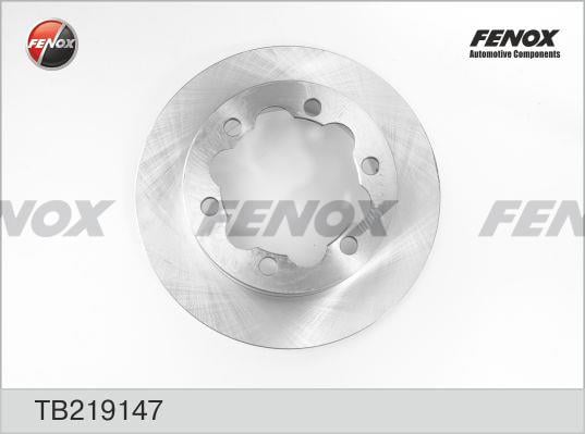 Fenox TB219147 Rear ventilated brake disc TB219147