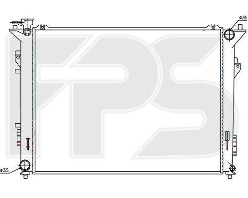 FPS FP 32 A855-X Radiator, engine cooling FP32A855X