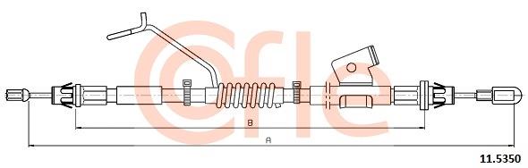 Cofle 11.5350 Parking brake cable left 115350