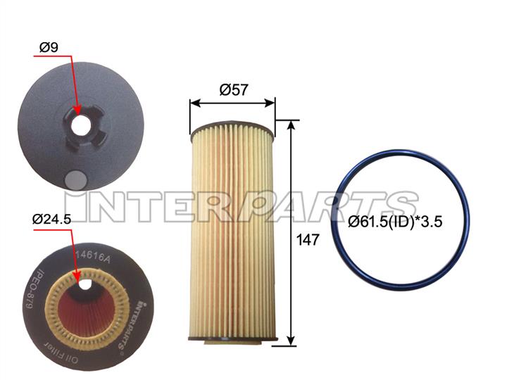 Interparts filter IPEO-879 Oil Filter IPEO879