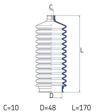 SKF VKJP 2209 Tie rod boot, set VKJP2209