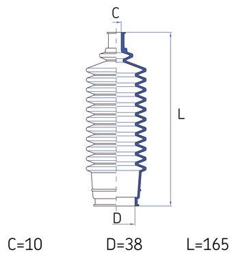 SKF VKJP 2170 Bellow kit, steering VKJP2170