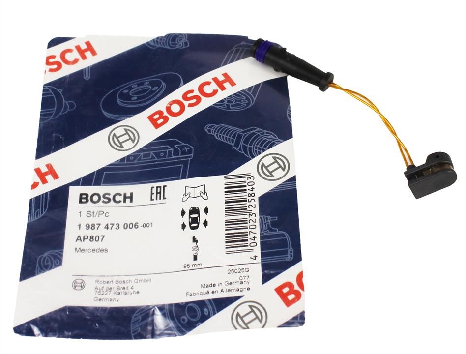 Warning contact, brake pad wear Bosch 1 987 473 006
