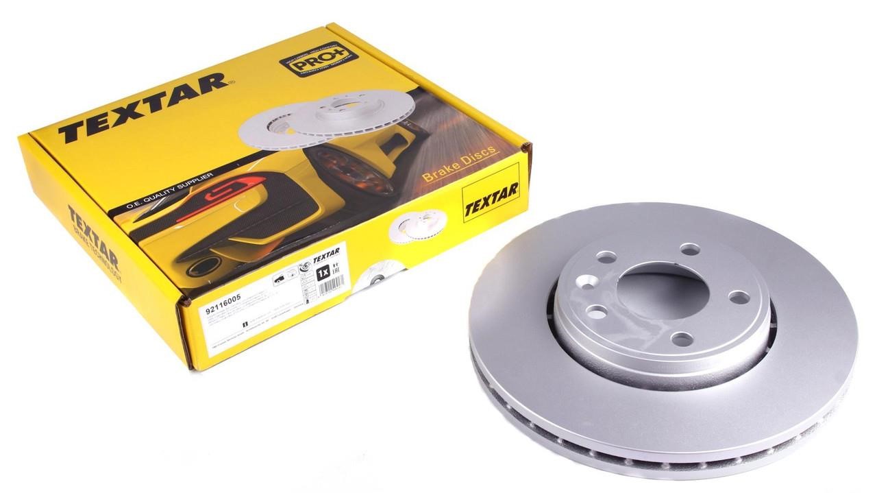 Textar 92116005 Front brake disc ventilated 92116005