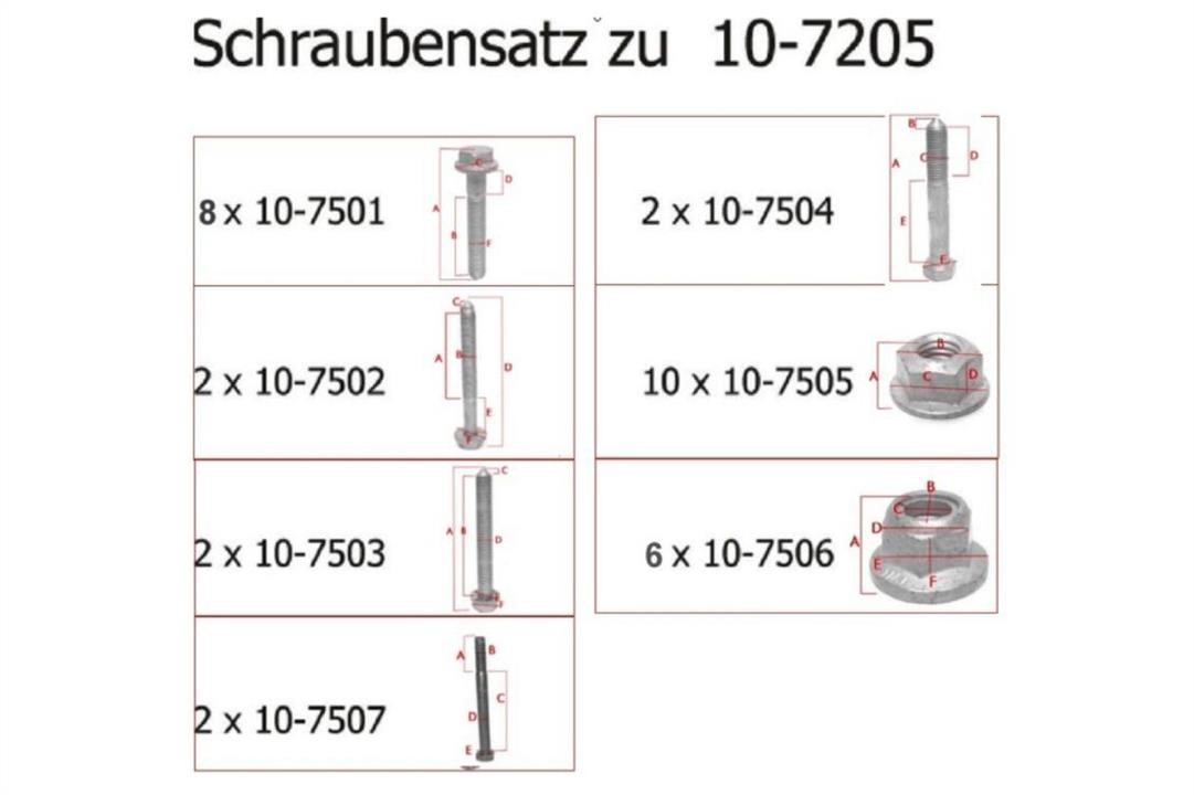 Vaico V10-7508 Hobs, kit V107508