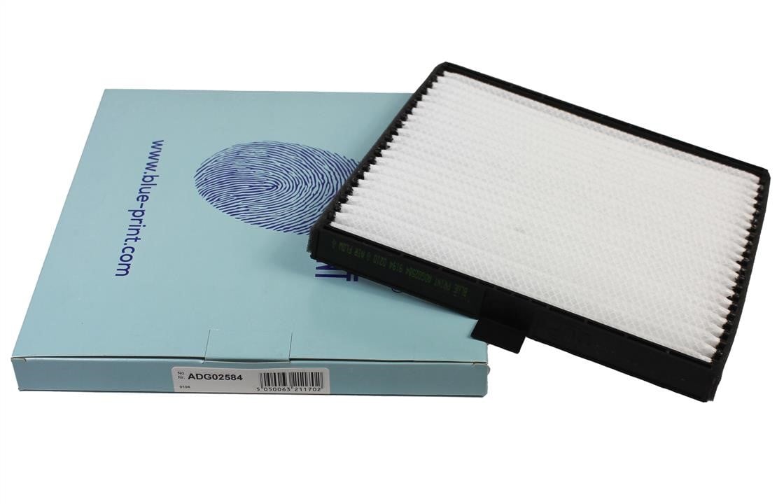 Cabin filter Blue Print ADG02584