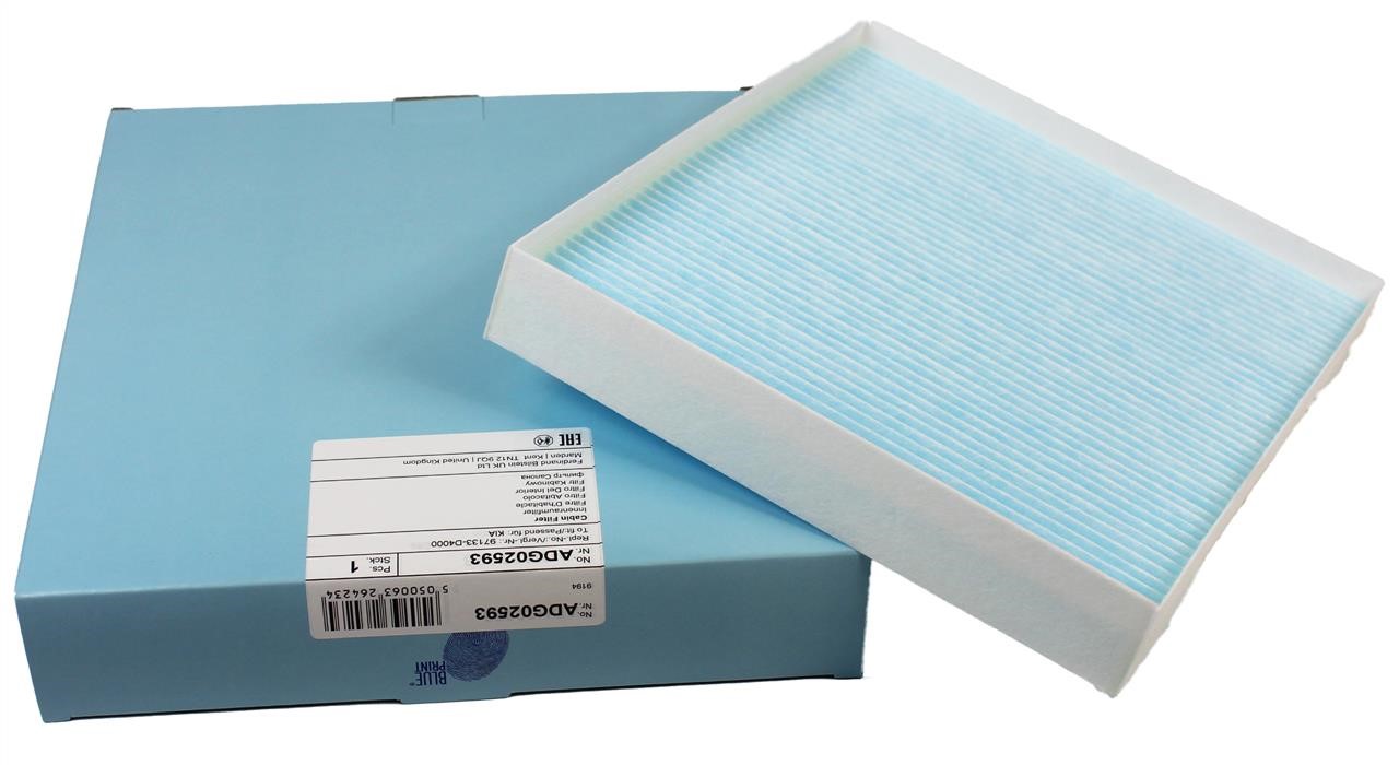 Cabin filter Blue Print ADG02593