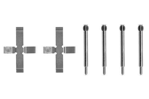 Rear brake pad fitting kit Volvo 780: 1987474093 Bosch Brake pad fitting kit