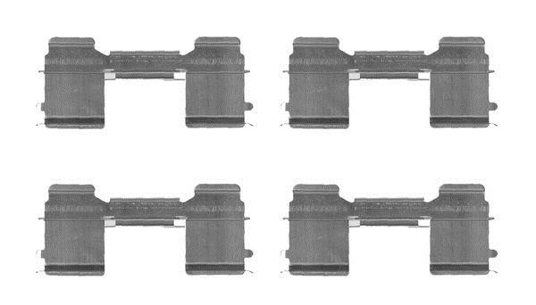 Brake pad fitting accessory Nissan Interstar: 1987474710 Bosch Brake pad fitting kit