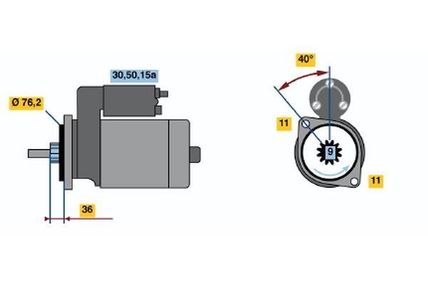 Starter Bosch 0 001 107 007