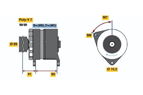  0 120 468 024 Alternator 0120468024