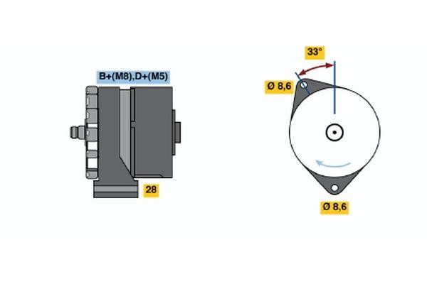  0 120 468 030 Alternator 0120468030