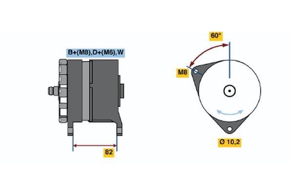 0120468088 Bosch Alternator