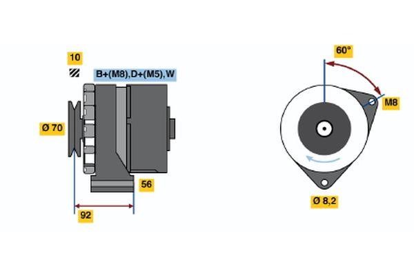0120468120 Bosch Alternator