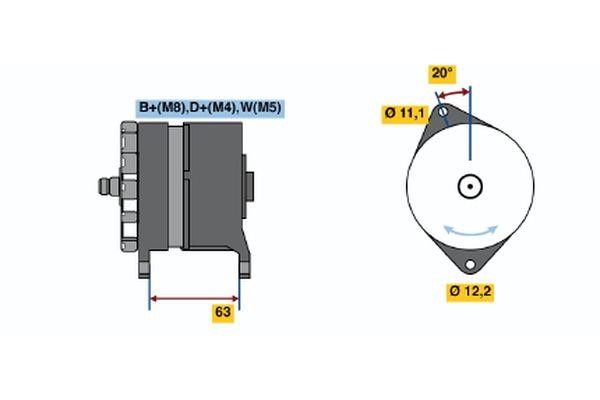  0 120 469 113 Alternator 0120469113