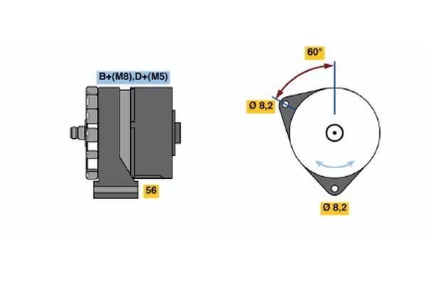 Bosch 0 120 469 777 Alternator 0120469777