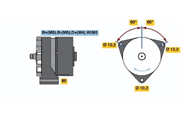  0 120 469 796 Alternator 0120469796