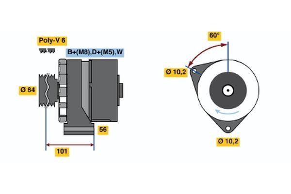  0 120 469 857 Alternator 0120469857