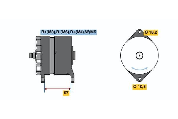 Bosch 0 120 469 963 Alternator 0120469963