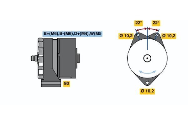  0 120 488 232 Alternator 0120488232