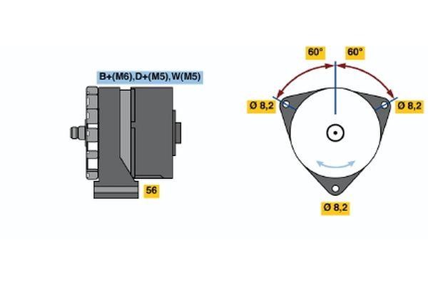  0 120 488 292 Alternator 0120488292