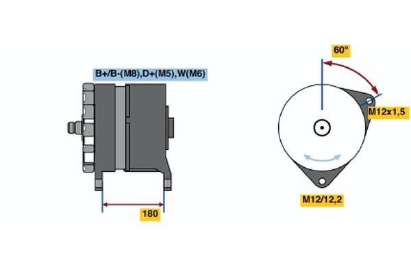  0 120 689 506 Alternator 0120689506